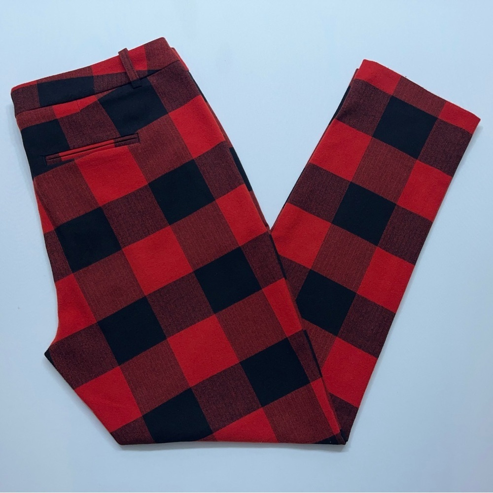 Scotch & Soda Buffalo Plaid Pants Womens Size Medium 34x28 Red Black Preppy